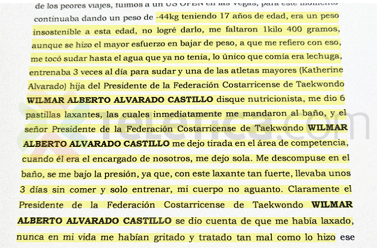 Denuncias sobre la Federación de Taekwondo