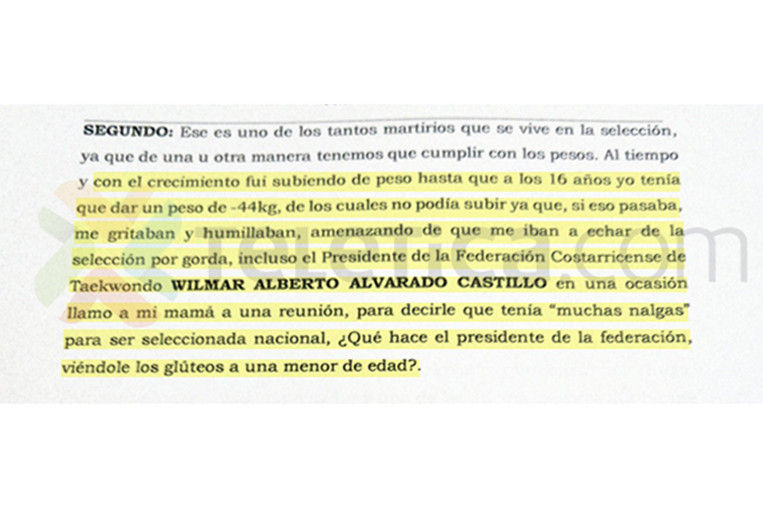 Denuncias sobre la Federación de Taekwondo