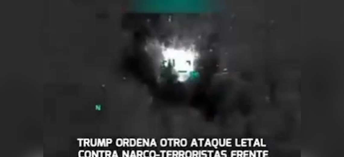 Video: Narcolancha con seis personas atacada por EE. UU. ardió 20 segundos hasta hundirse