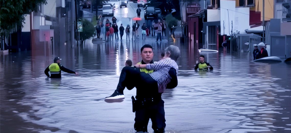 Vea las impresionantes imágenes de la destrucción tras inundaciones en Barrio Dent