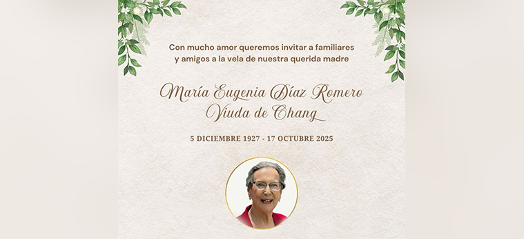 Muere madre de Franklin Chang a los 97 años