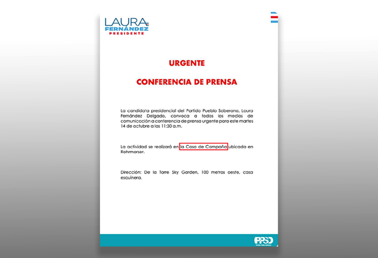 Campaña de Laura Fernández