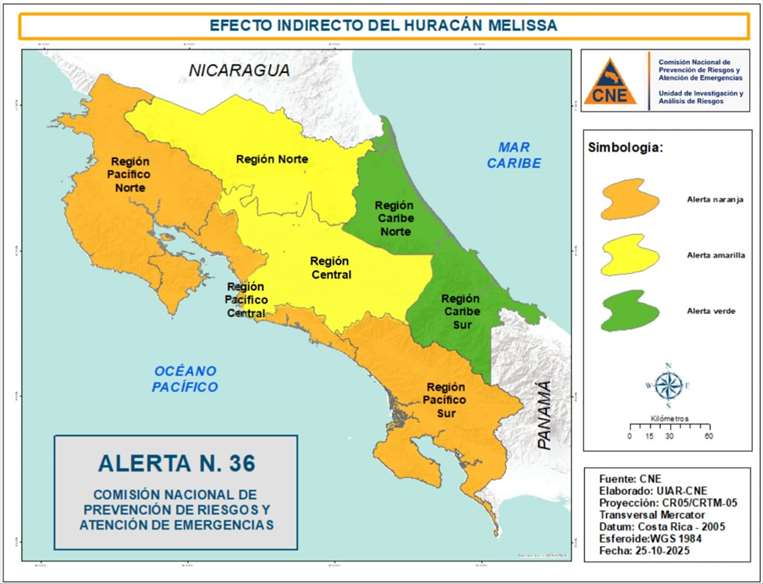 Alertas huracán Melissa