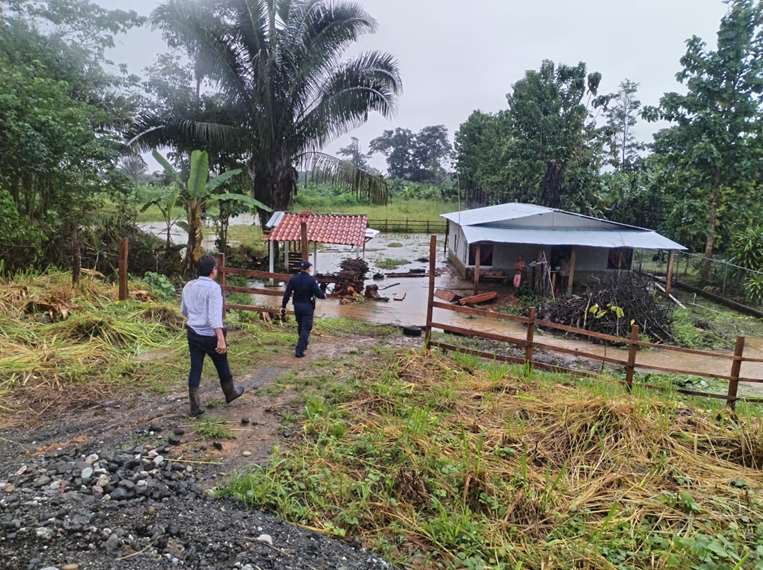 Inundaciones por lluvias en Puerto Jiménez
