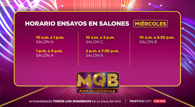 Horarios MQB- SEMANA 8 