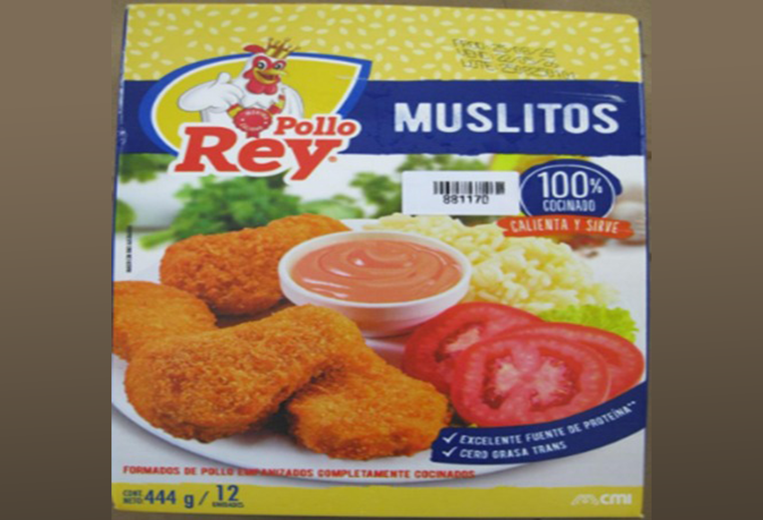 Salud advierte por presencia de bacteria en marca de muslitos de pollo cocidos