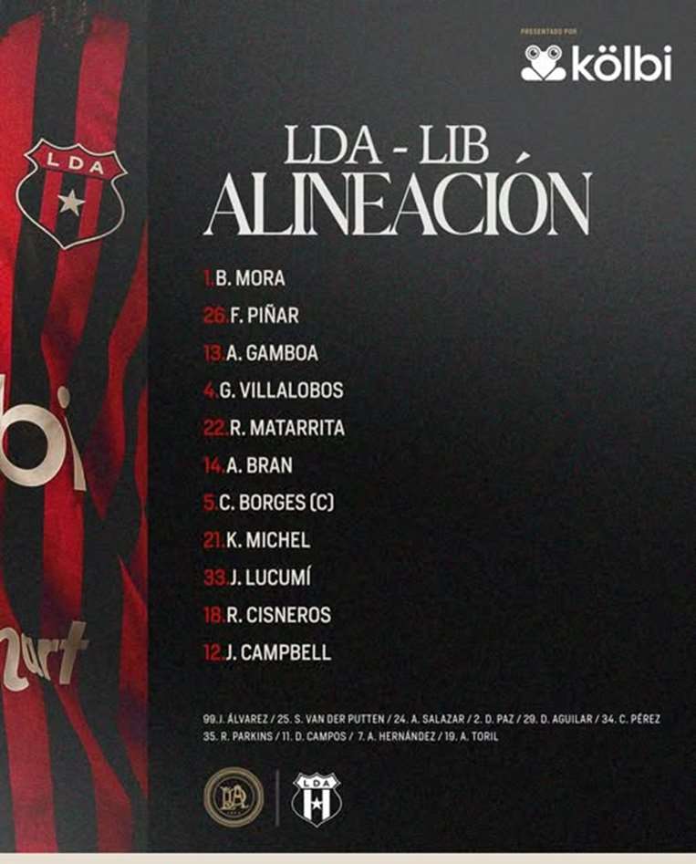 Alajuelense vs. Liberia.