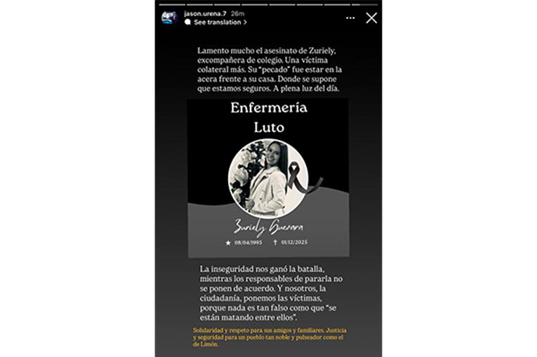 Periodista de Telenoticias lamenta muerte de excompañera de colegio en balacera