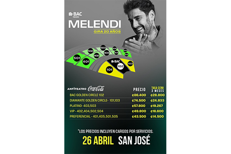 Melendi en Costa Rica