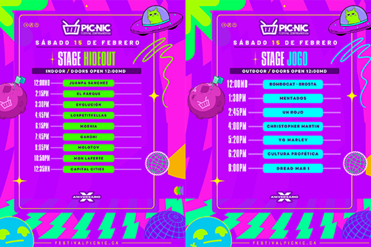 Estos son los horarios de la segunda fecha de Picnic