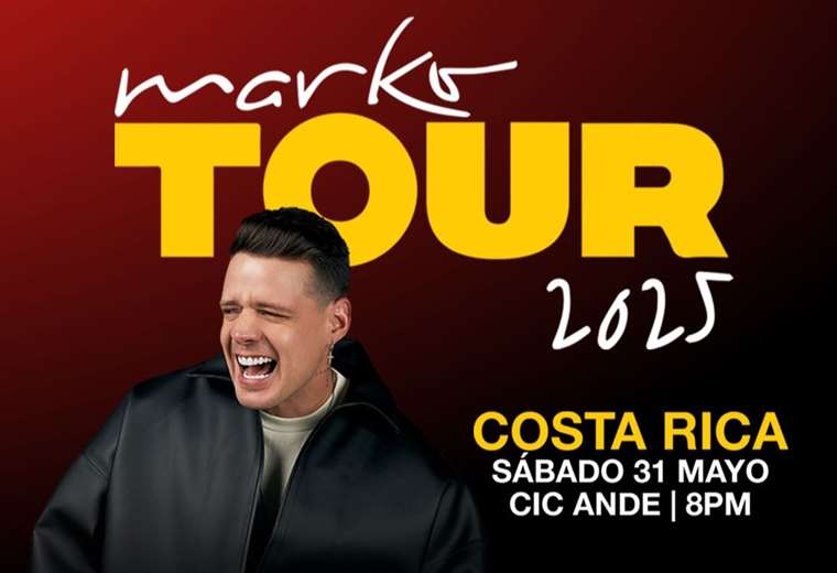 Marko confirma show en Costa Rica: cuándo y dónde comprar entradas