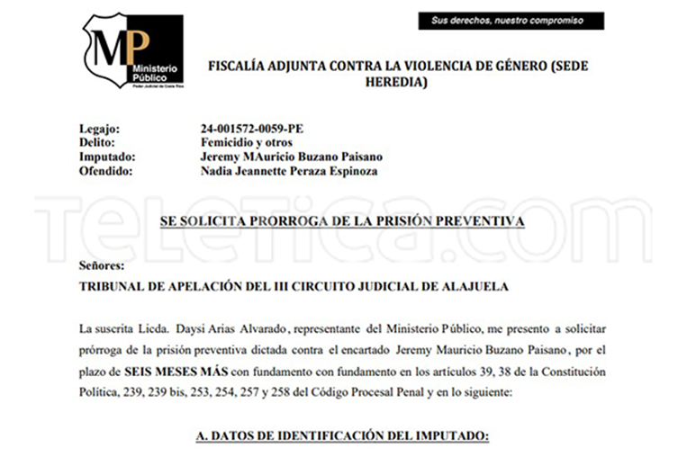 Fiscalía pide seis meses más de prisión preventiva contra Buzano Paisano