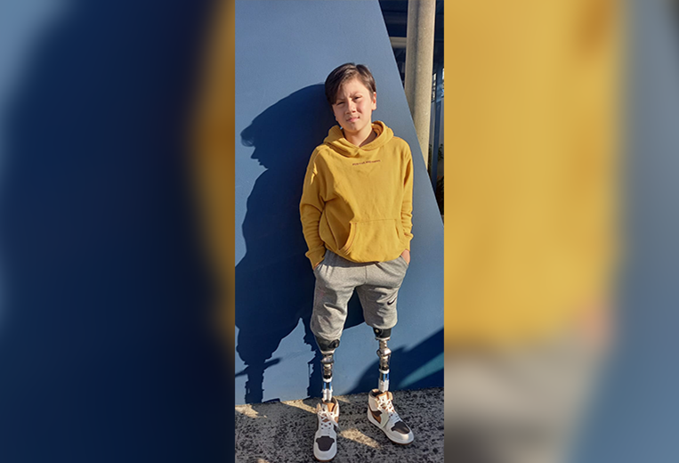 Entrevista con Andy Avellán, niño que perdió las piernas por enfermedad congénita