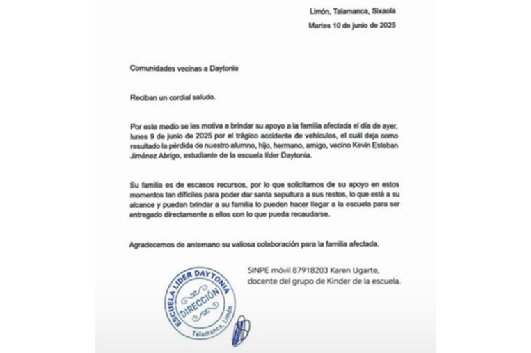 recolecta accidente sixaola