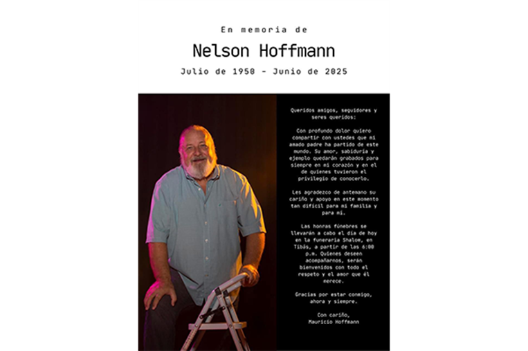 Estas son las primeras palabras de Mauricio Hoffmann tras la muerte de su papá