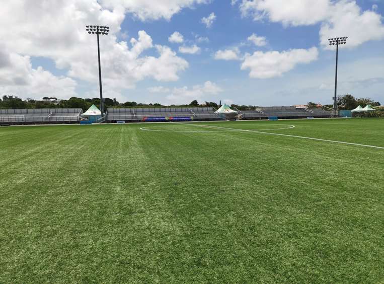 Así luce el estadio Wildey Turf.