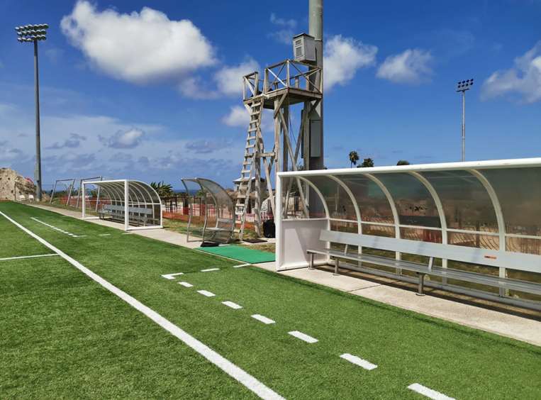 Así luce el estadio Wildey Turf.
