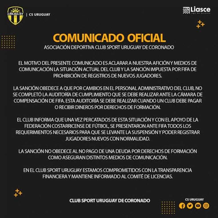 Uruguay de Coronado.