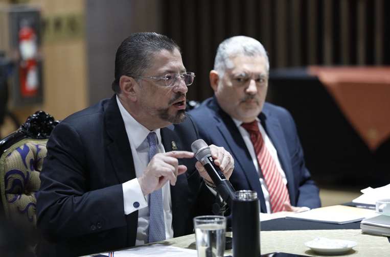 Comparecencia de Rodrigo Chaves y Jorge Rodríguez