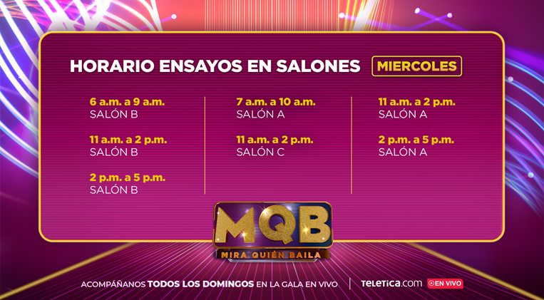 MQB horarios semana dos 