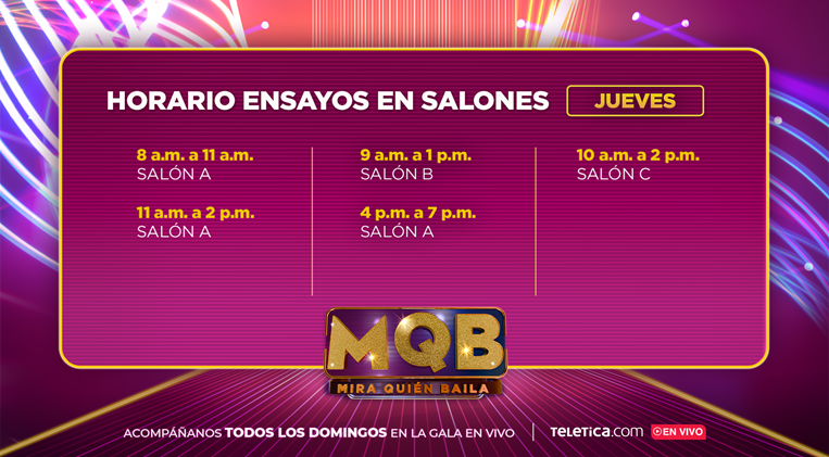 MQB horarios semana dos 