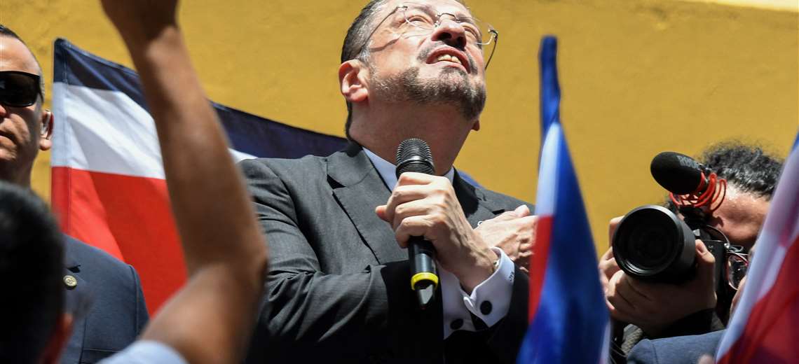Chaves rindió su último informe al país sin hacer una sola mención a la crisis de homicidios