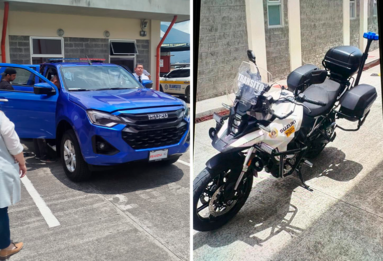 Patrullas y motos de Tránsito se acumulan en centro de capacitación abandonado, denuncia s