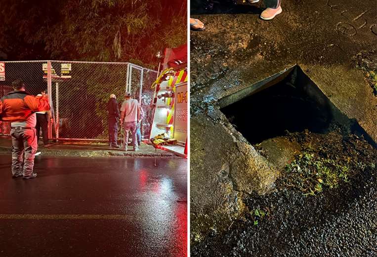 arrera contra el tiempo para recatar a niña que cayó en alcantarilla en Purral de Goicoech