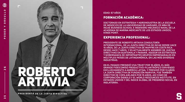 Roberto Artavia, nuevo presidente del Saprissa