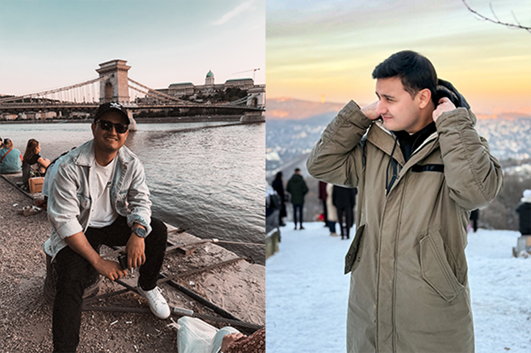 Alejandro Delgado, tico que vota en Viena