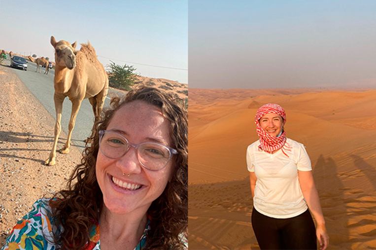 Daniela Nuñez, tica que vota en Dubai