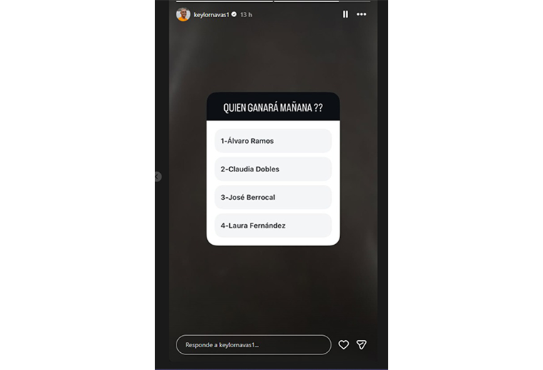 Instagram de Keylor Navas