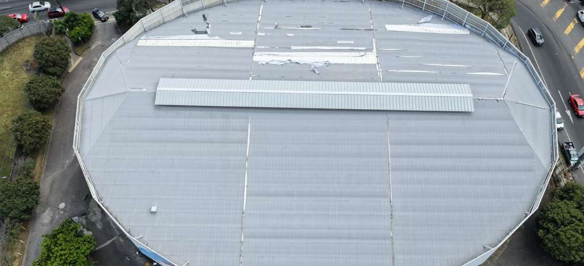 Remodelan techo del Gimnasio Nacional y gimnasio anexo - Imagen de la noticia