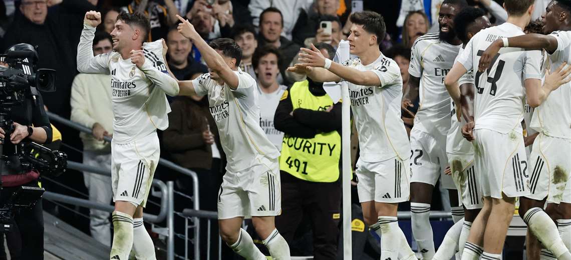 Triplete de Fede Valverde acerca al Real Madrid a cuartos de final de la Champions - Imagen de la noticia