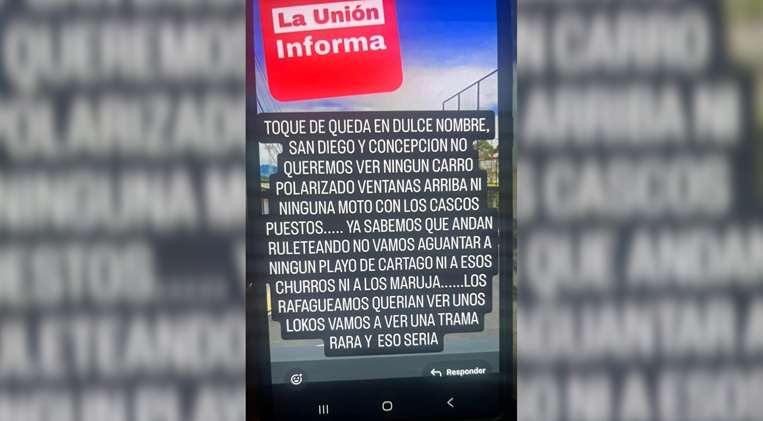 Mensajes atemorizan a vecinos de Cartago