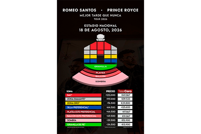 Romeo Santos & Prince Royce protagonizarán el concierto de bachata más esperado en Costa R