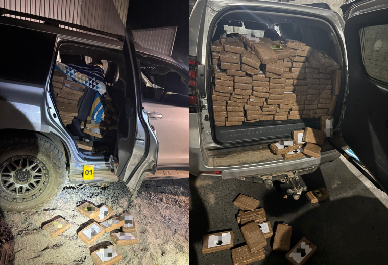 Hallan 740 kilos de cocaína ocultos en lujoso carro escondido dentro de bodega en Liberia - Imagen de la noticia