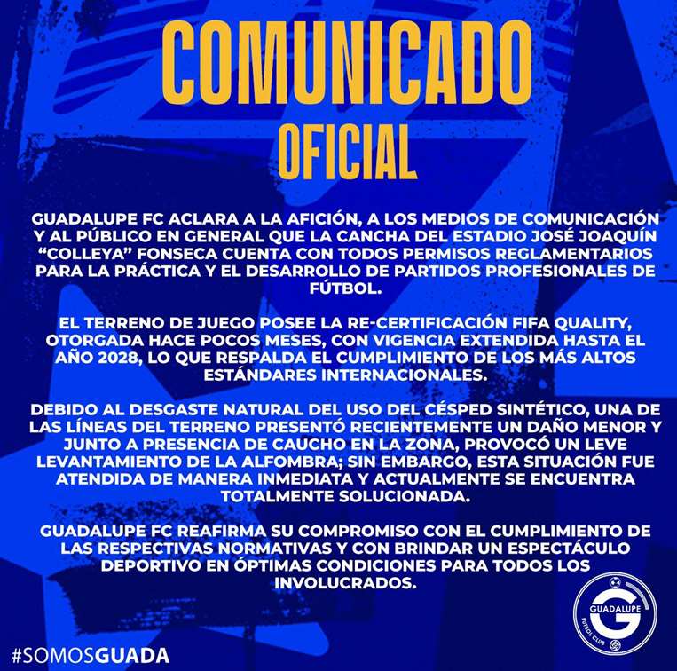 Comunicado Guadalupe
