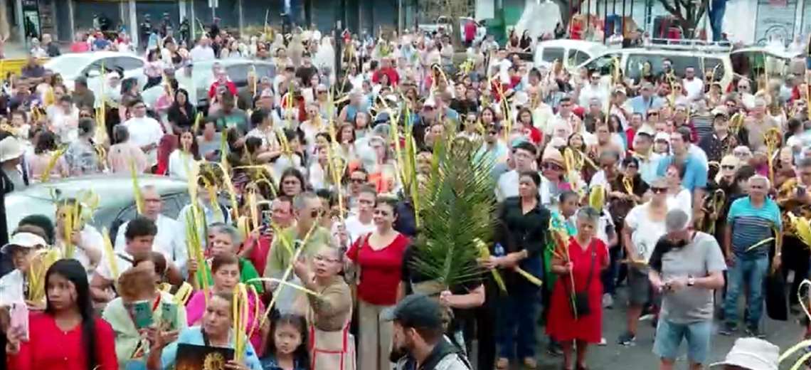 San José se llenó de fe con la tradicional procesión del Domingo de Ramos