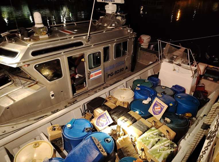 Decomiso de cocaína en Costa Rica