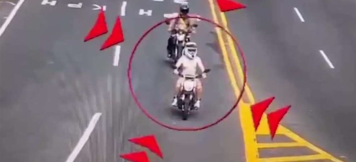 10 cámaras registran persecución de motociclista que agredió sexualmente a mujer en Santa Ana