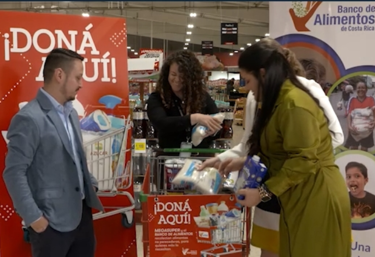 Megasuper y el Banco de Alimentos se unen contra el hambre en Costa Rica