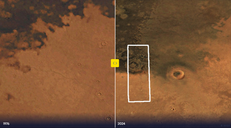 Misteriosa mancha oscura se expande en Marte desde hace décadas