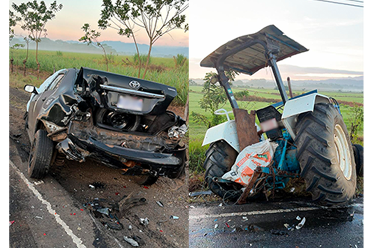 Choque mortal en Muelle, San Carlos