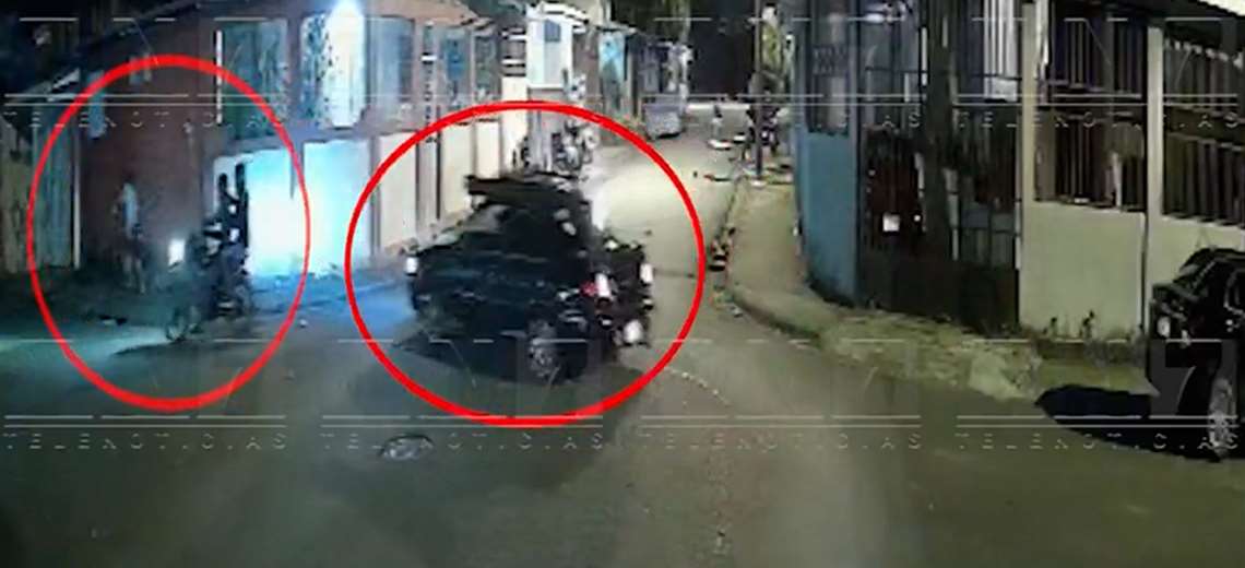 Video muestra cómo padre atropella a sicarios en intento de salvar a su hijo en Limón