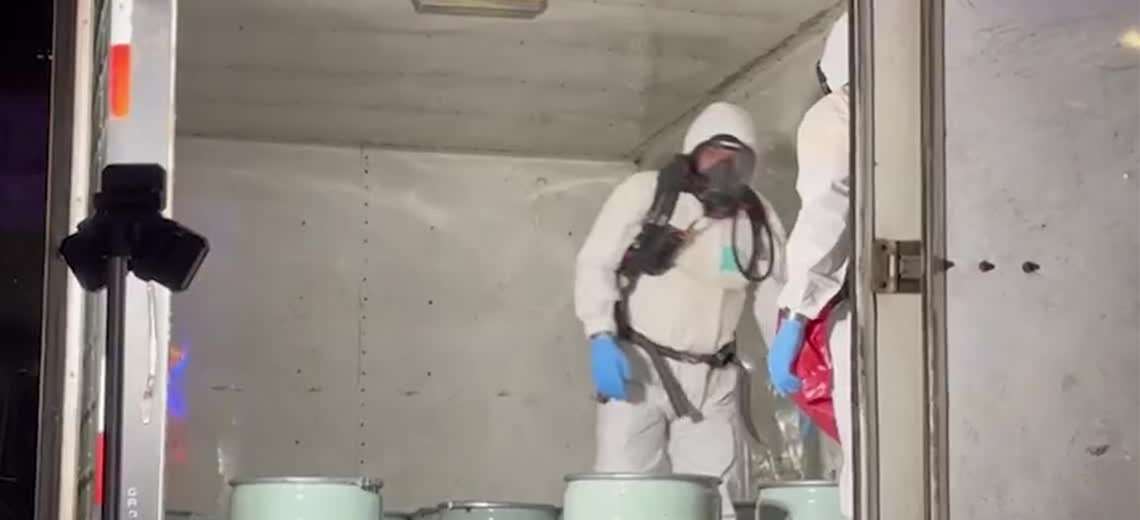 Salud reporta saturación en tanques de almacenamiento de cianuro decomisado