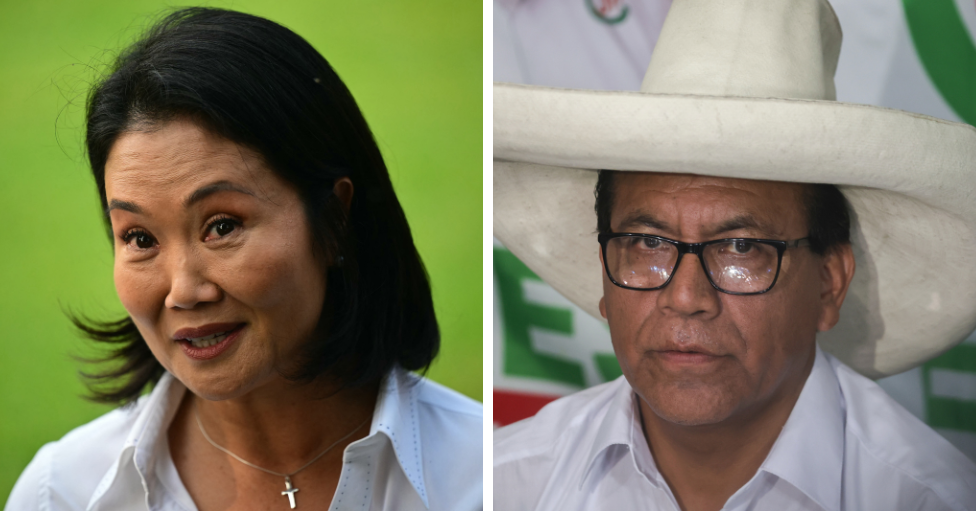 Con 100% de actas escrutadas, Keiko Fujimori y Roberto Sánchez disputarán presidencia de Perú el 7 de junio