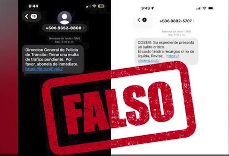 MOPT alerta sobre estafas por mensajes de texto cobrando multas | Teletica