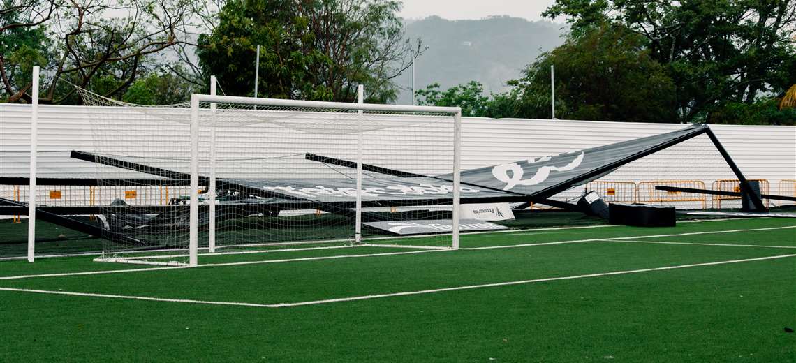 Sporting FC reporta daños leves en su estadio tras fuertes vientos