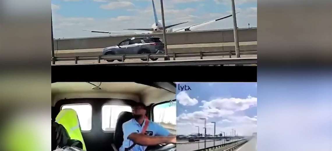 “Una ayuda de Dios”: Avión logra aterrizar en Nueva Jersey tras choque